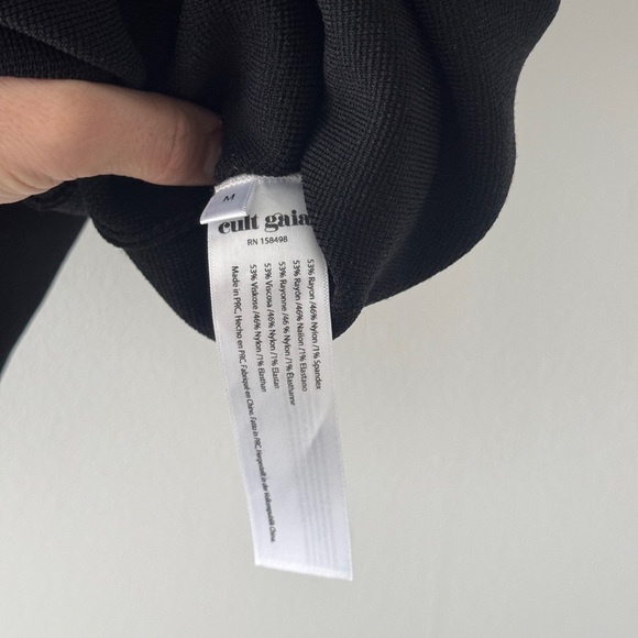CULT GAIA NEW Hartley Knit Black Mini Dress - Picture 14 of 15